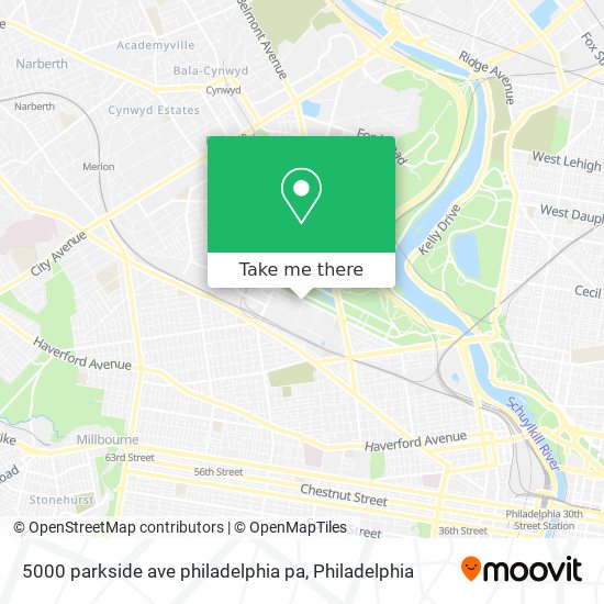 Mapa de 5000 parkside ave philadelphia pa
