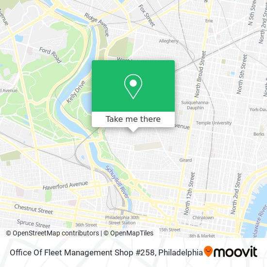 Mapa de Office Of Fleet Management Shop #258
