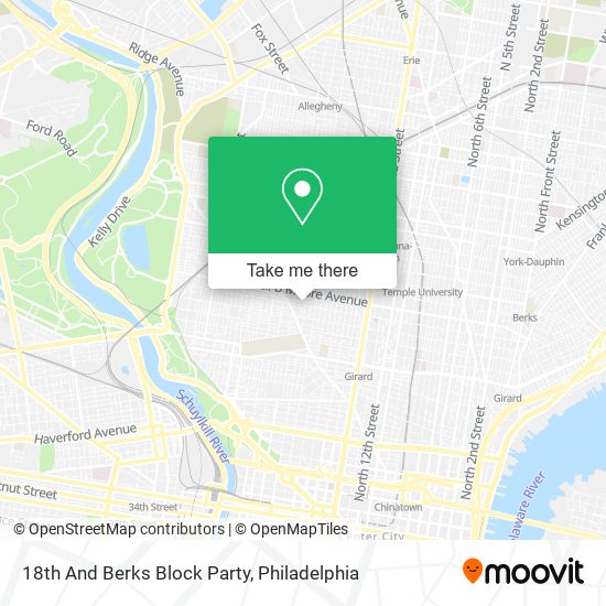 Mapa de 18th And Berks Block Party