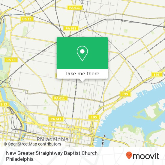New Greater Straightway Baptist Church map