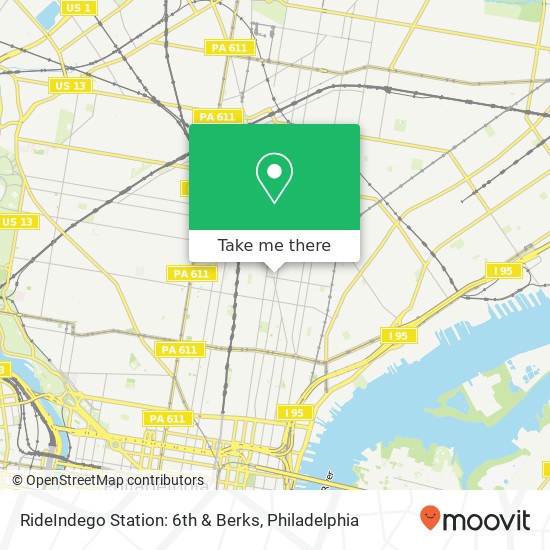RideIndego Station: 6th & Berks map