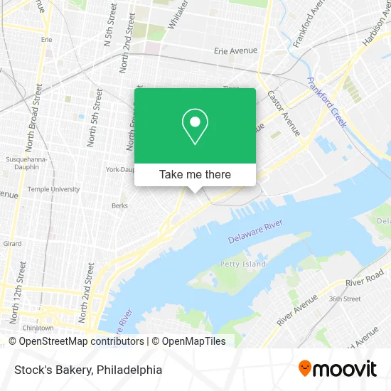 Stock's Bakery map