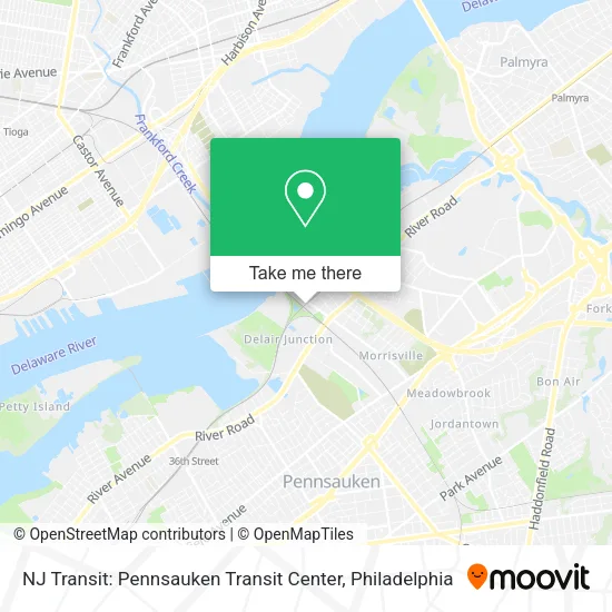 NJ Transit: Pennsauken Transit Center map
