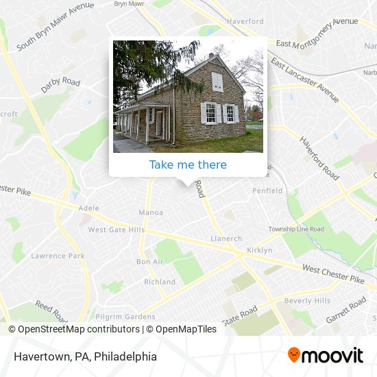 Mapa de Havertown, PA