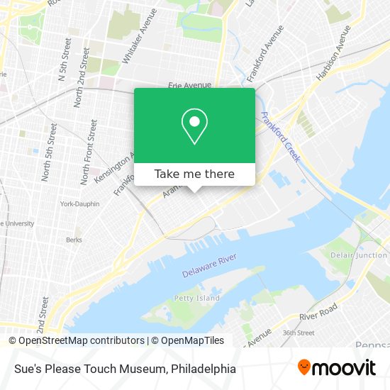 Sue's Please Touch Museum map