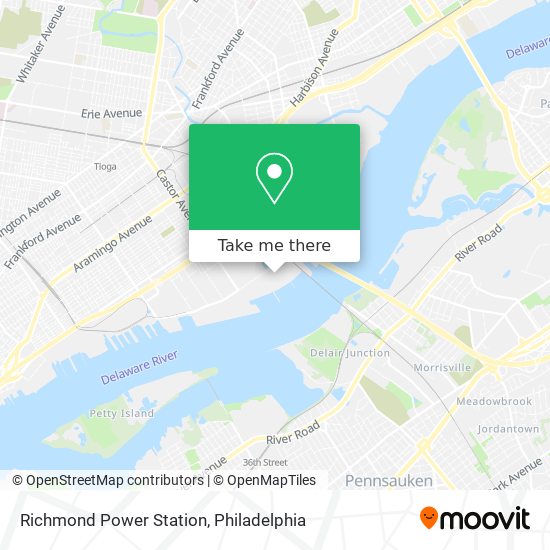 Richmond Power Station map