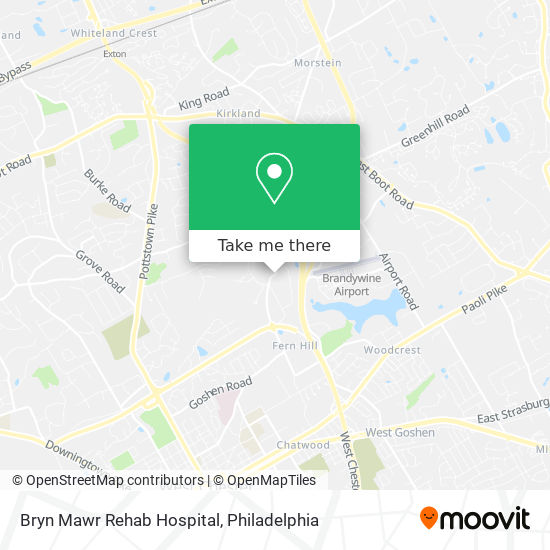 Bryn Mawr Rehab Hospital map