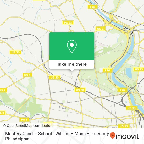 Mastery Charter School - William B Mann Elementary map