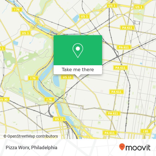 Mapa de Pizza Worx