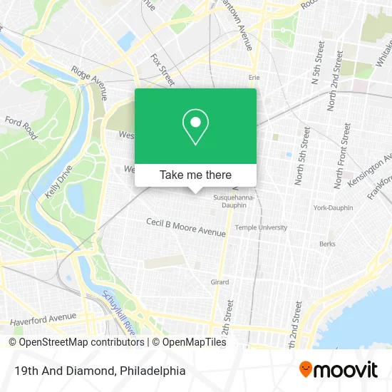 19th And Diamond map