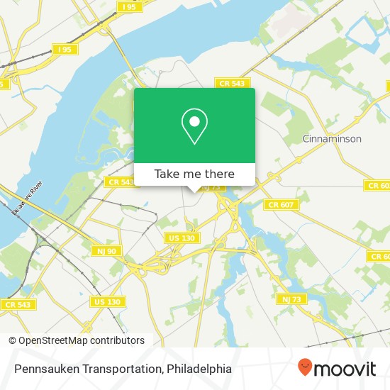 Pennsauken Transportation map