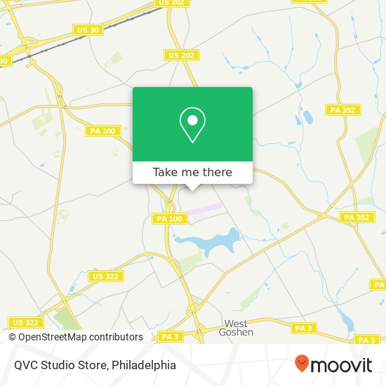 Mapa de QVC Studio Store