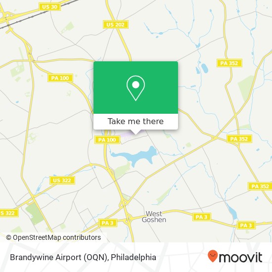 Brandywine Airport (OQN) map