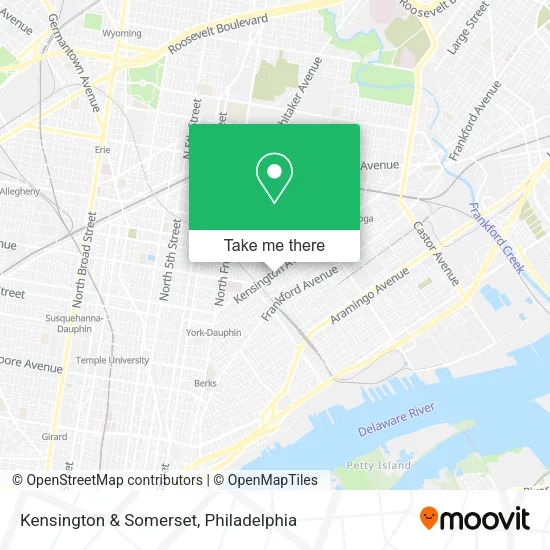 Kensington & Somerset map