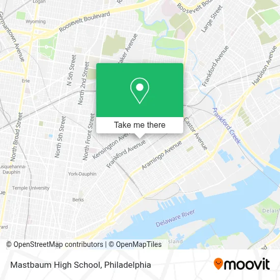 Mastbaum High School map