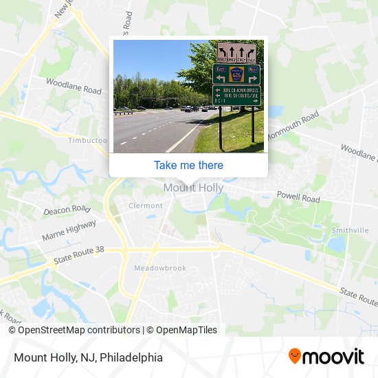 Mount Holly, NJ map