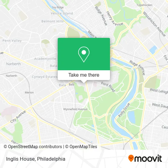 Inglis House map