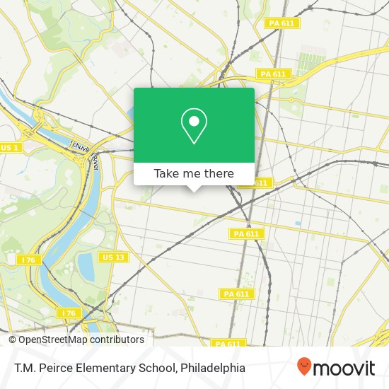 T.M. Peirce Elementary School map