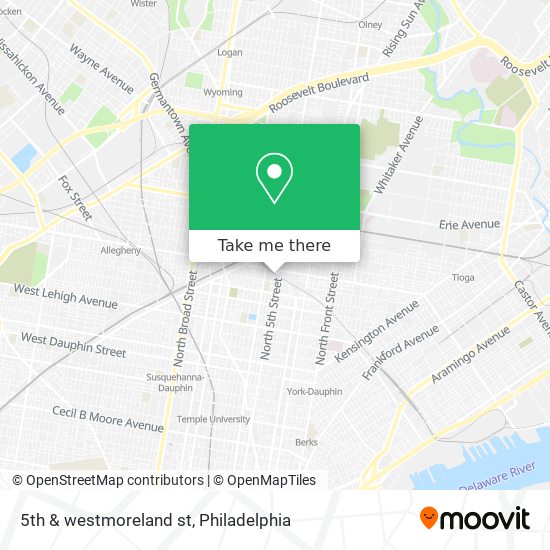 Mapa de 5th & westmoreland st
