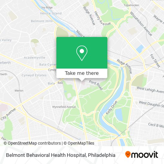 Mapa de Belmont Behavioral Health Hospital