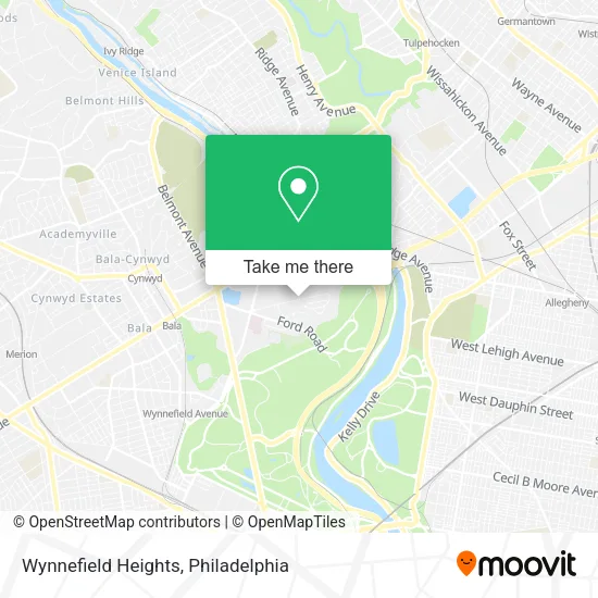 Wynnefield Heights map