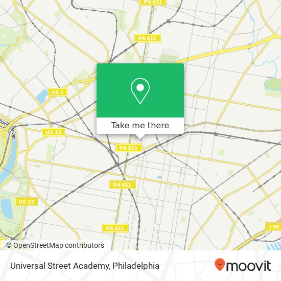 Universal Street Academy map