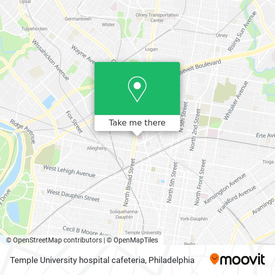 Mapa de Temple University hospital cafeteria