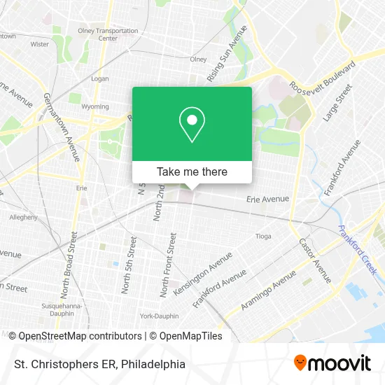 St. Christophers ER map