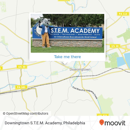 Downingtown S.T.E.M. Academy map