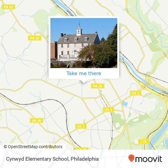 Cynwyd Elementary School map