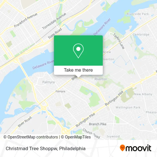 Christmad Tree Shoppw map