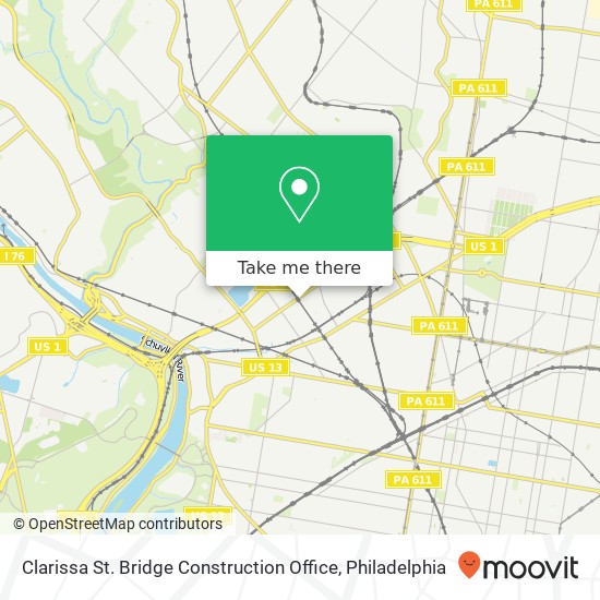 Clarissa St. Bridge Construction Office map