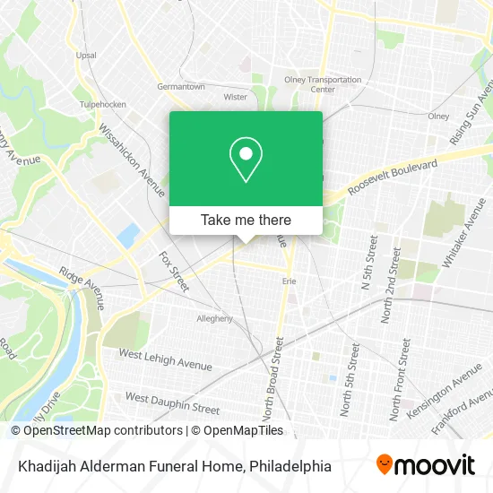 Khadijah Alderman Funeral Home map