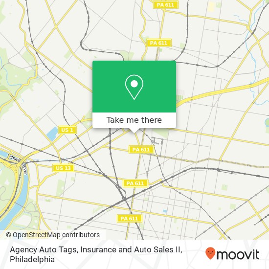 Agency Auto Tags, Insurance and Auto Sales II map