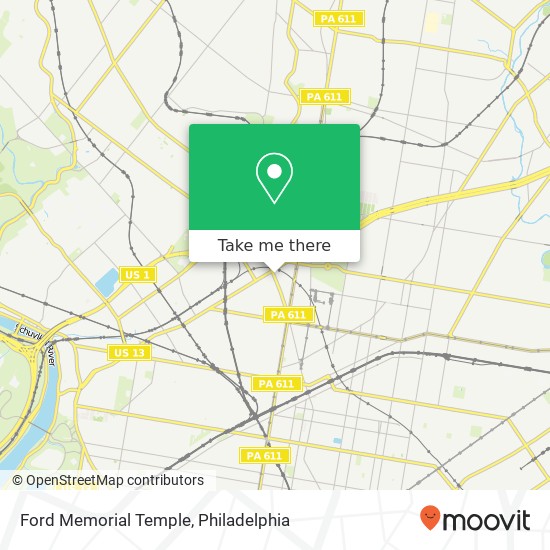 Mapa de Ford Memorial Temple