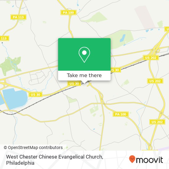 West Chester Chinese Evangelical Church map