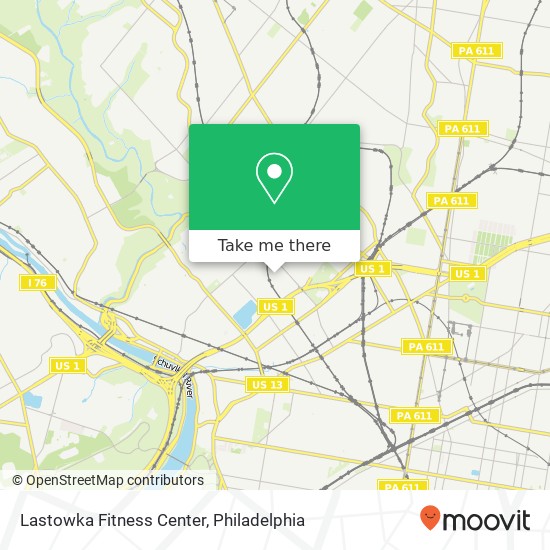 Lastowka Fitness Center map