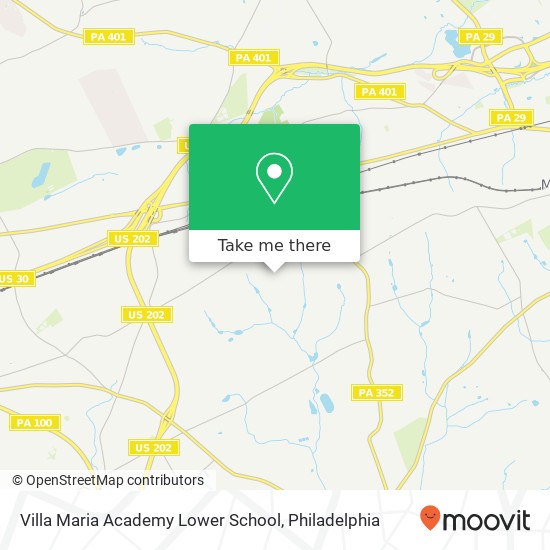 Villa Maria Academy Lower School map