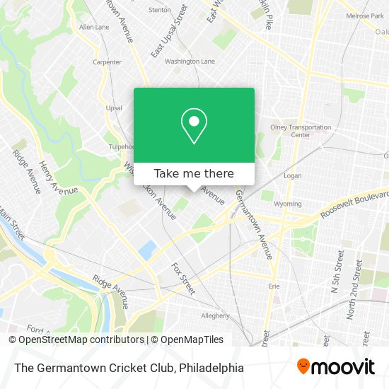 The Germantown Cricket Club map