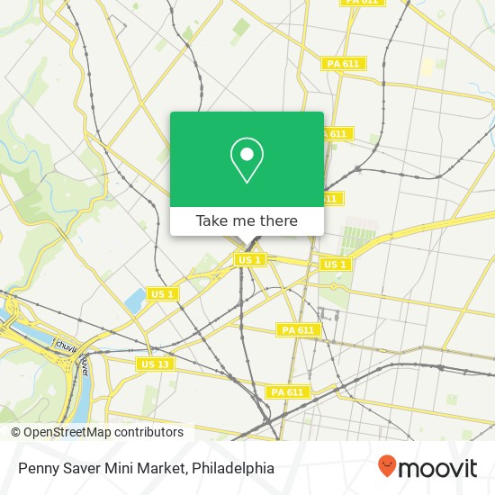 Mapa de Penny Saver Mini Market