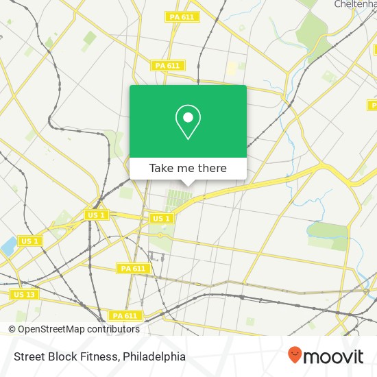 Street Block Fitness map