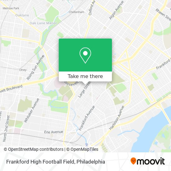 Frankford High Football Field map