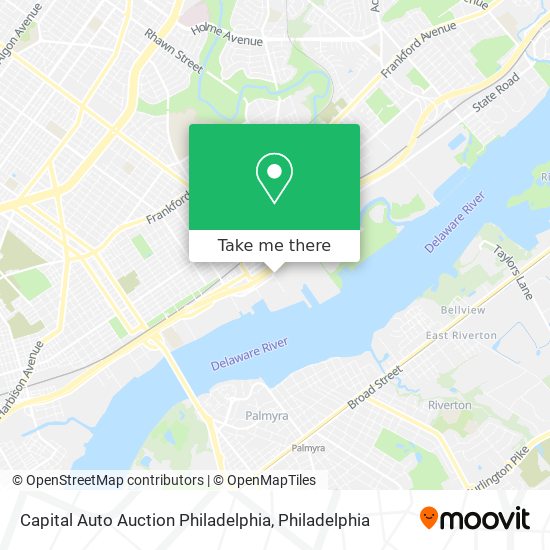 Mapa de Capital Auto Auction Philadelphia