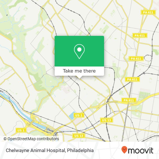 Chelwayne Animal Hospital map
