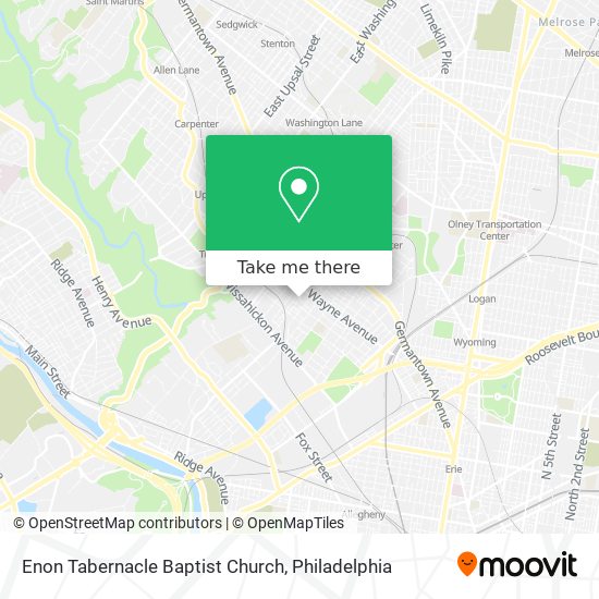 Enon Tabernacle Baptist Church map