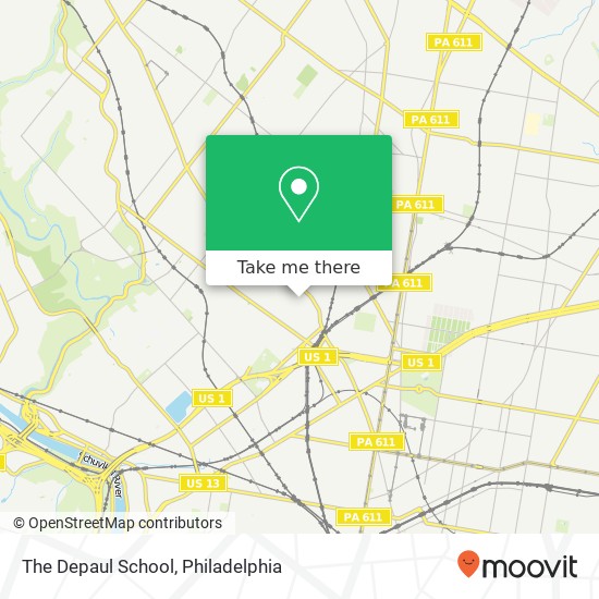 The Depaul School map