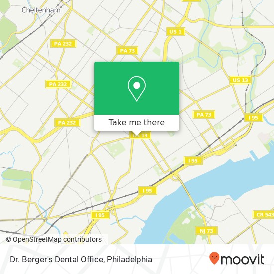 Dr. Berger's Dental Office map