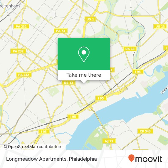 Mapa de Longmeadow Apartments