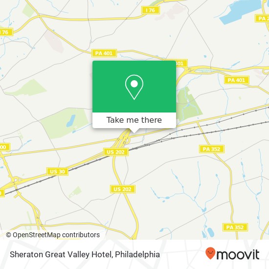 Mapa de Sheraton Great Valley Hotel