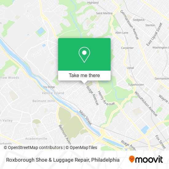 Roxborough Shoe & Luggage Repair map